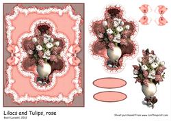 Lilacs and Tulips, Rose
