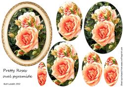 Pretty Roses Oval Pyramide