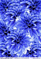 Dahlia Backing, Blue