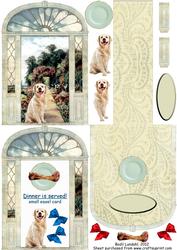 Dinner is Served - Small Easel Card