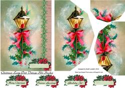 Christmas Lamp Post Vintage Side Stacker