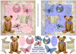 Double Value - Easy Card Toppers, Baby Girl - Baby Boy