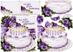 Birthday Cake, Purple