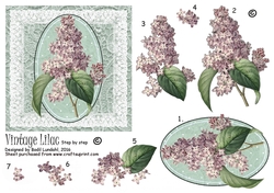 Vintage Lilac step by step