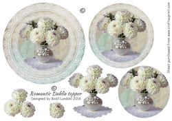 Romantic Dahlia topper