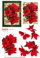 Poinsettia, in Green Frame