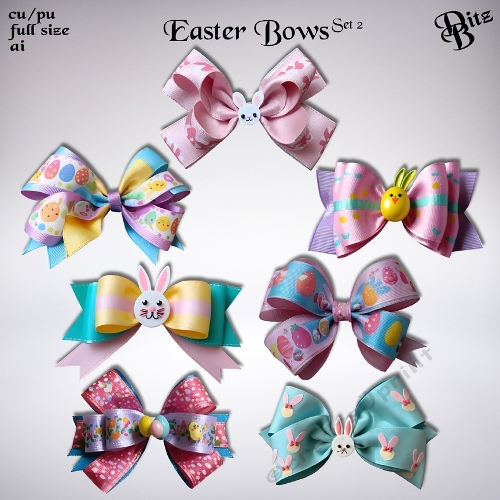 Easter Bows Set 2