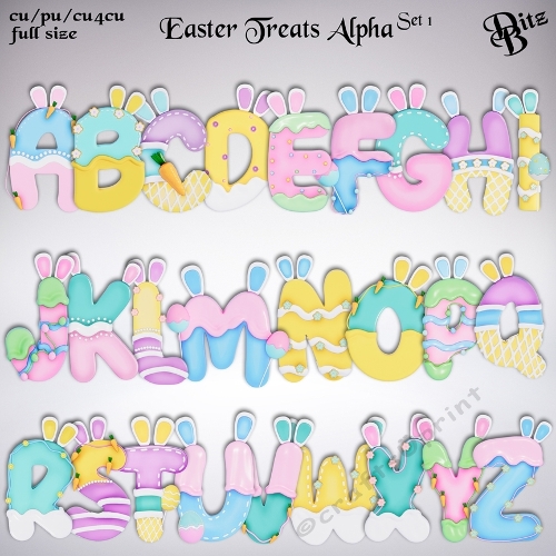Easter Treats Alpha Set 1