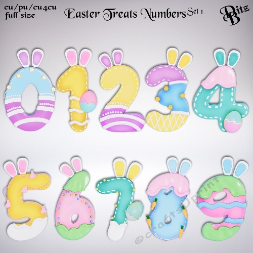 Easter Treats Numbers Set 1