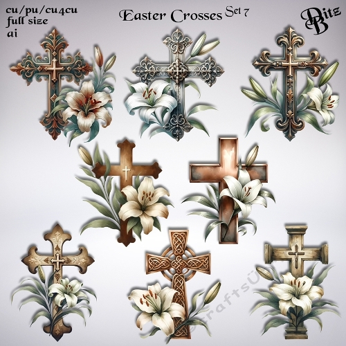 Easter Crosses Set 7
