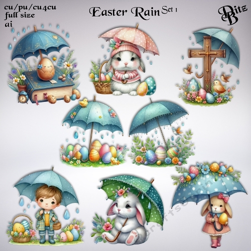 Easter Rain Set 1