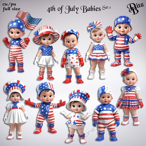 4th of July Babies Set 1