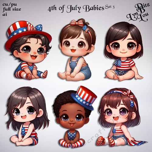 4th of July Babies Set 3