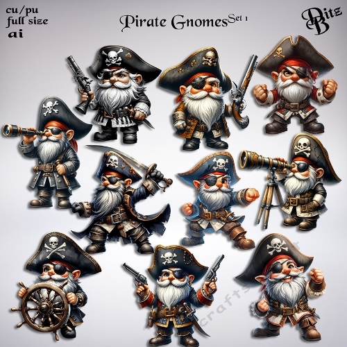 Pirate Gnomes Set 1