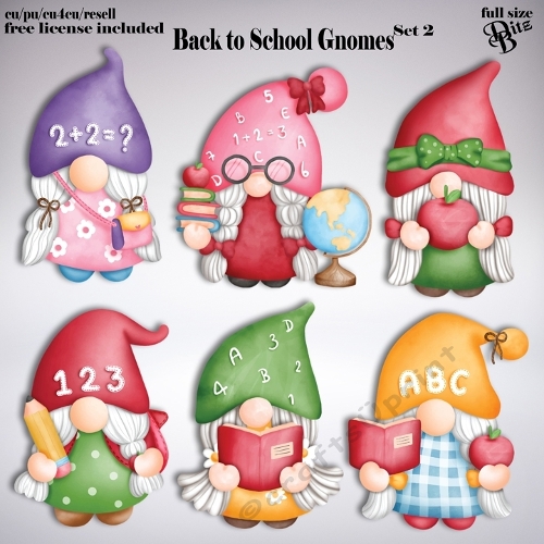 Back to School Gnomes Set 2