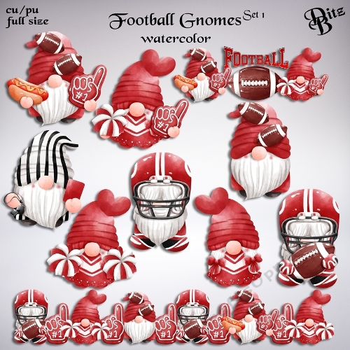 Football Gnomes Set 1