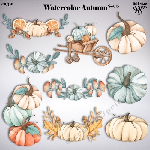 Watercolor Autumn Set 5