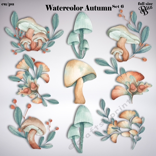 Watercolor Autumn Set 6