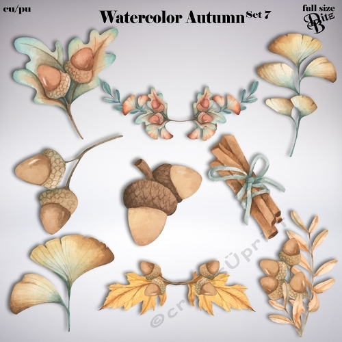 Watercolor Autumn Set 7
