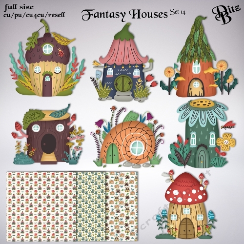 Fantasy Houses Set 14