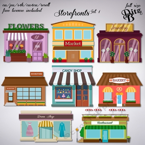Storefronts Set 1