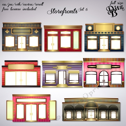 Storefronts Set 6