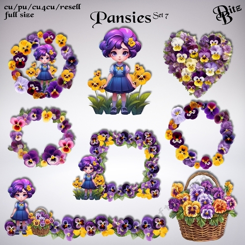 Pansies Set 7