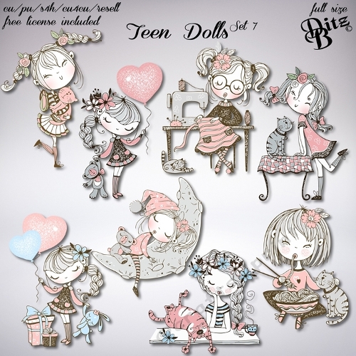 Teen Dolls Set 7