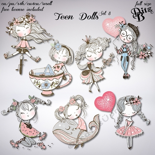 Teen Dolls Set 8