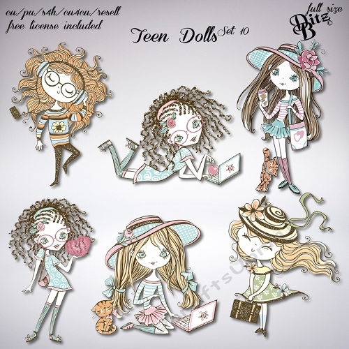 Teen Dolls Set 8