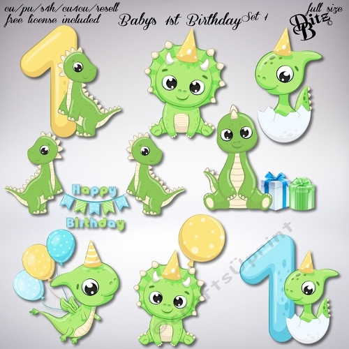 Babys 1st Birthday Set 1