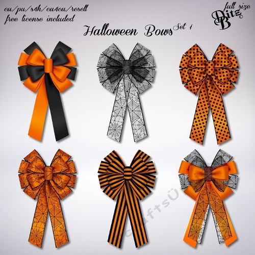 Halloween Bows Set 1