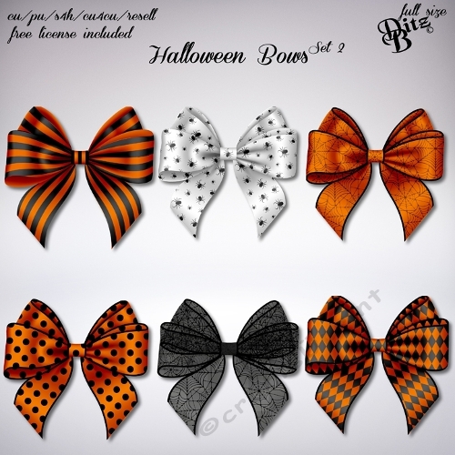 Halloween Bows Set 2