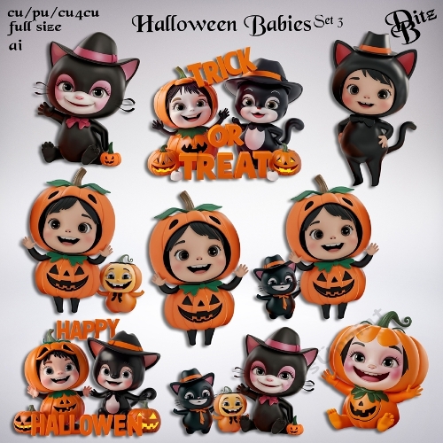 Halloween Babies Set 3