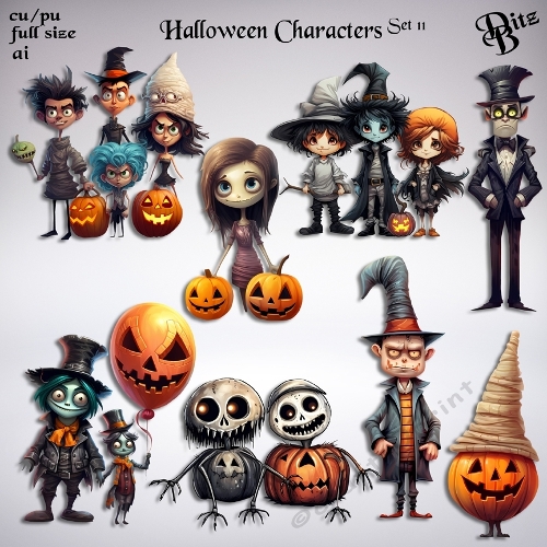 Halloween Characters Set 11
