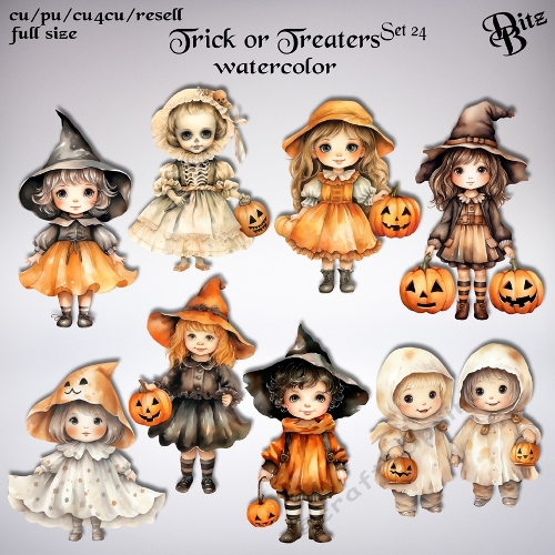 Trick or Treaters Set 24