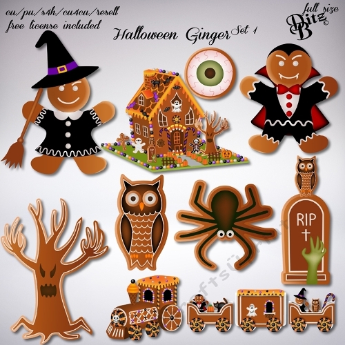 Halloween Ginger Set 1
