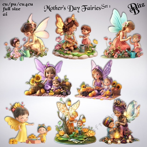 Mothers Day Fairies Set 1