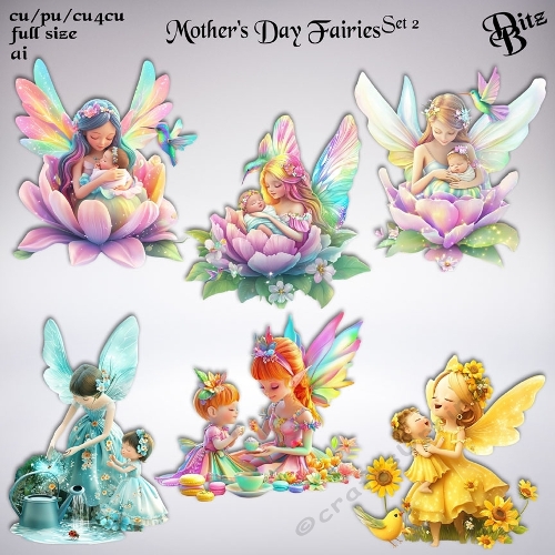 Mothers Day Fairies Set 2