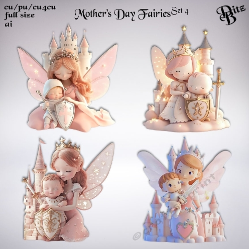 Mothers Day Fairies Set 4
