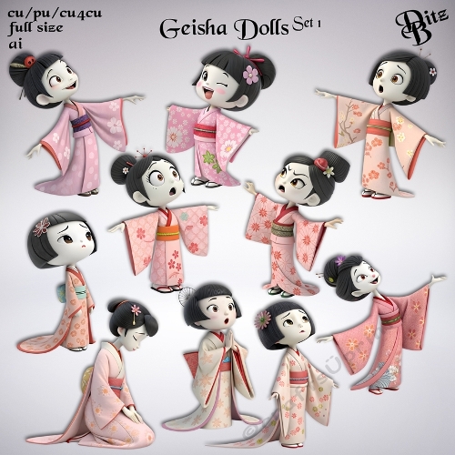 Geisha Dolls Set 1