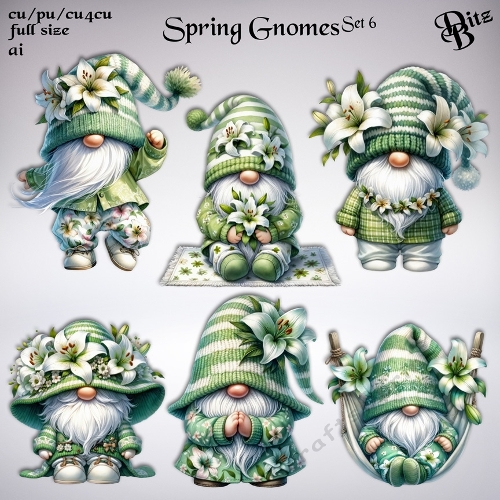 Spring Gnomes Set 6