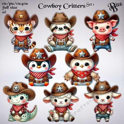 Cowboy Critters Set 1