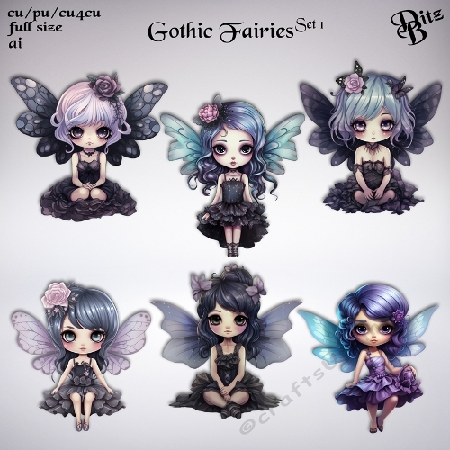 Gothic Fairies Set 1