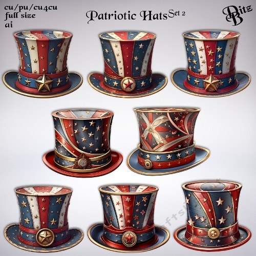 Patriotic Hats Set 2