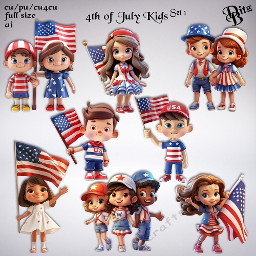4th of July Kids Set 1