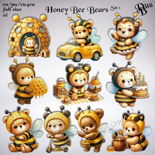 Honey Bee Bears Set 1