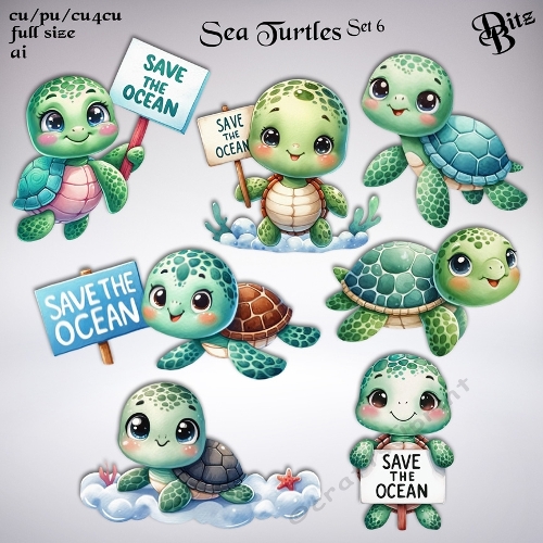 Sea Turtles Set 6