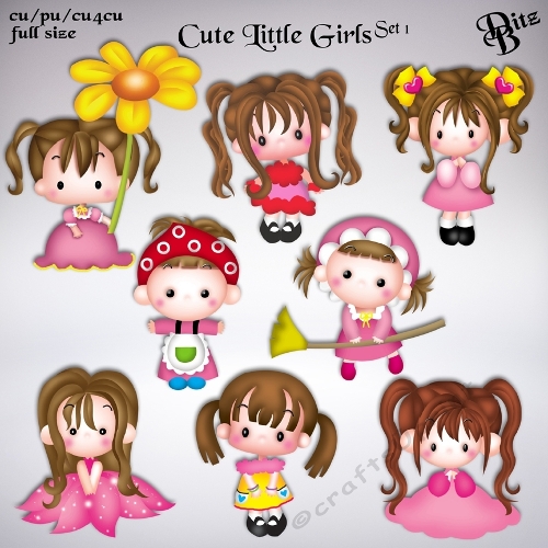 Cute Little Girls Set 1