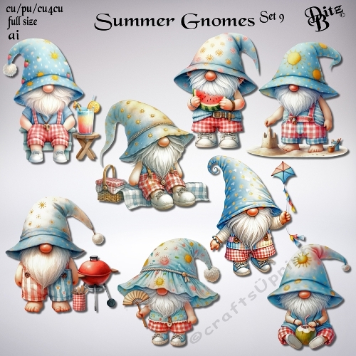 Summer Gnomes Set 9